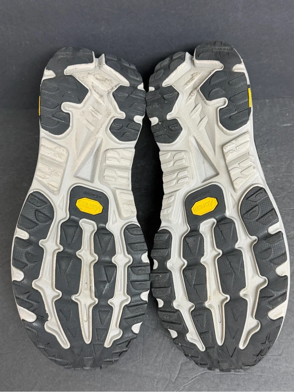 Hoka Mafate X Men's Size 14D Black Cement Athletic Running Shoes WORN 3X
